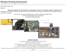Tablet Screenshot of kansashuntingadventures.com
